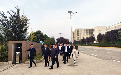 團市委、市貿(mào)促會、市青企協(xié)一行到工投集團涇河產(chǎn)業(yè)園考察交流