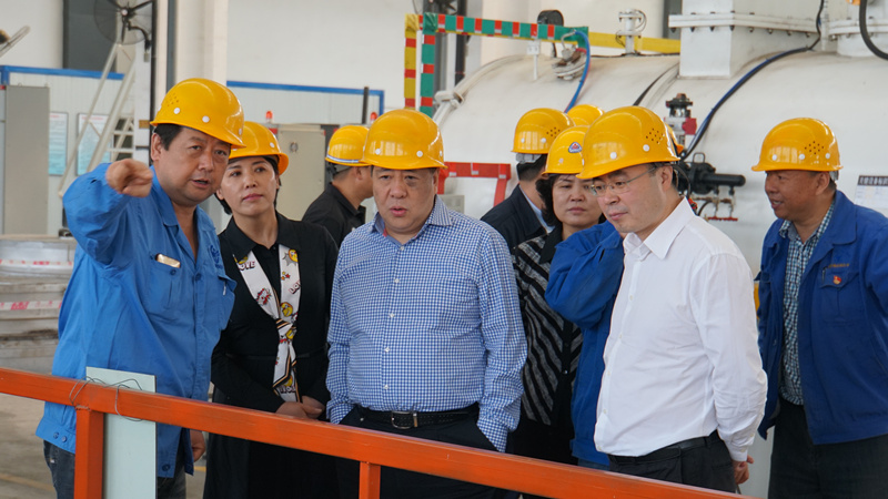 集團(tuán)領(lǐng)導(dǎo)到標(biāo)準(zhǔn)熱處理、電器開關(guān)調(diào)研